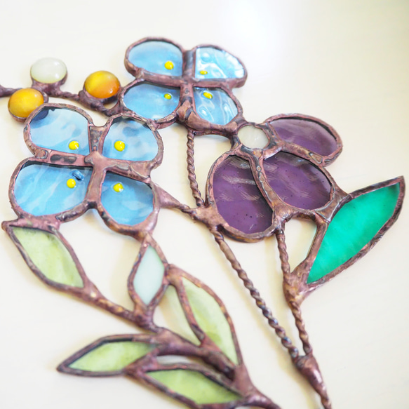 2wayステンドグラス夏のお花のバスケット 16枚目の画像