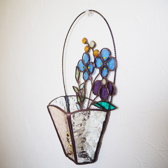 2wayステンドグラス夏のお花のバスケット 13枚目の画像