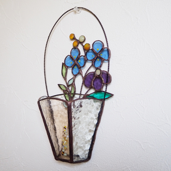 2wayステンドグラス夏のお花のバスケット 10枚目の画像