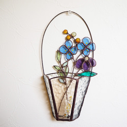 2wayステンドグラス夏のお花のバスケット 9枚目の画像