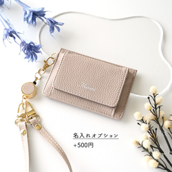 BOX型コインケース付き パスケース 【 simple - クラシック - 】 名入れ HA42A 5枚目の画像