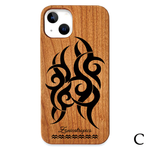 トライバルデザイン】選べる4種類 アイフォン 桜ウッドケース 限定機種