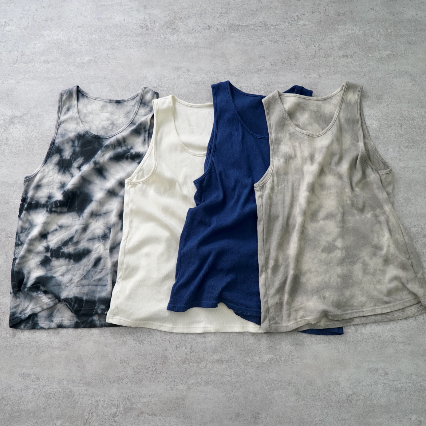 メンズタンクトップ/4カラー/愛知県産ニット