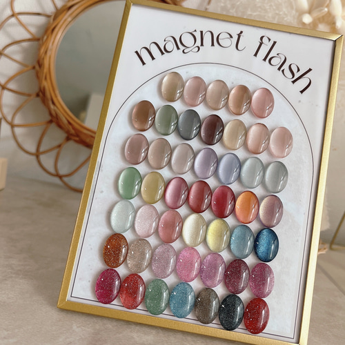 ネイルチップ＊ミラーフラワー パール enoi プランパーマグネット