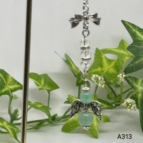 ハンドメイド】パワーストーンの天使チャーム 【公式通販】