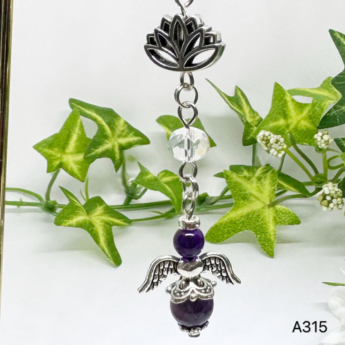 ハンドメイド】パワーストーンの天使チャーム 【公式通販】