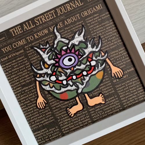 原画作品☆貼り絵【アガベチタノタ】 その他アート wonder woods 通販