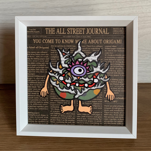 【原画作品】★貼り絵★アガベチタノタ 原画作品☆貼り絵【アガベチタノタ】 その他アート wonder woods 通販