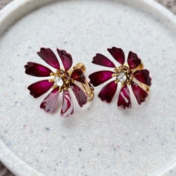 キラキラ金木犀 秋 orange ディップアート ディップフラワー