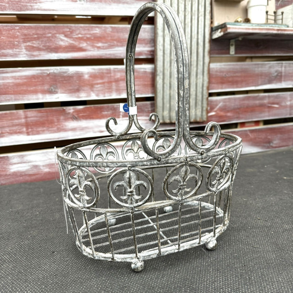 アイアン バスケット かご ガーデニング 園芸 インテリア 一輪挿し