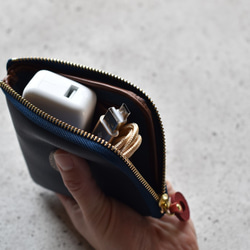 漁師の娘サイフ　(箱入り娘）ネイビー　灯台刺繍　 8枚目の画像