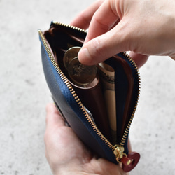 漁師の娘サイフ　(箱入り娘）ネイビー　灯台刺繍　 6枚目の画像