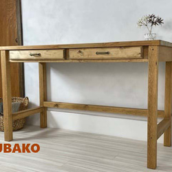 無垢材 作業台 120×50㎝(22045) カラーオーダー ：素朴でシャビーな