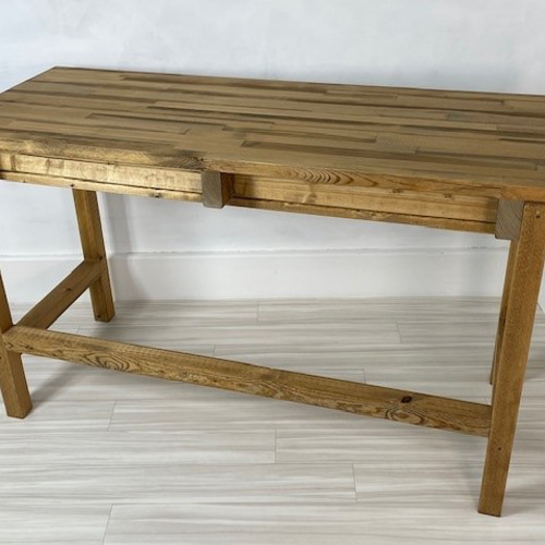 無垢材 作業台 120×50㎝(22045) カラーオーダー ：素朴でシャビーな