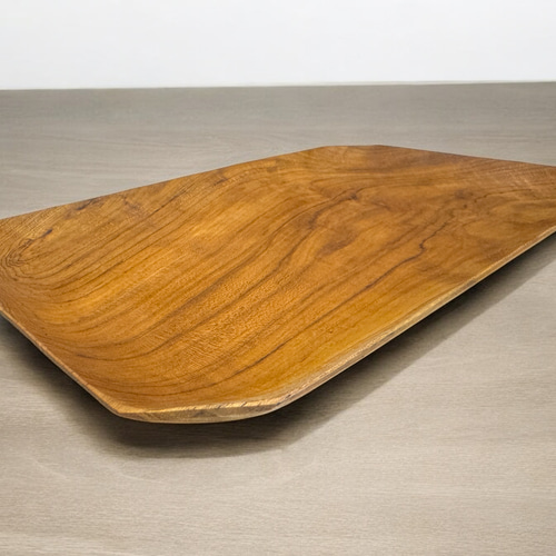 ドラマ起用商品 世界三大銘木 チーク無垢材 長方形 プレート