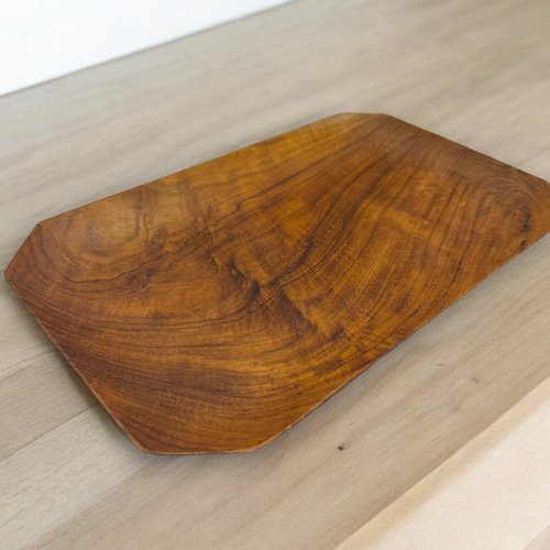 ドラマ起用商品 世界三大銘木 チーク無垢材 長方形 プレート