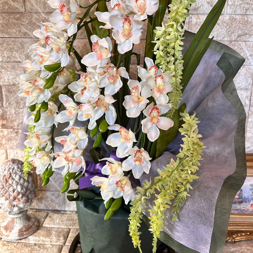 光触媒 人工観葉植物 ウォールグリーン フェイクグリーン 胡蝶蘭