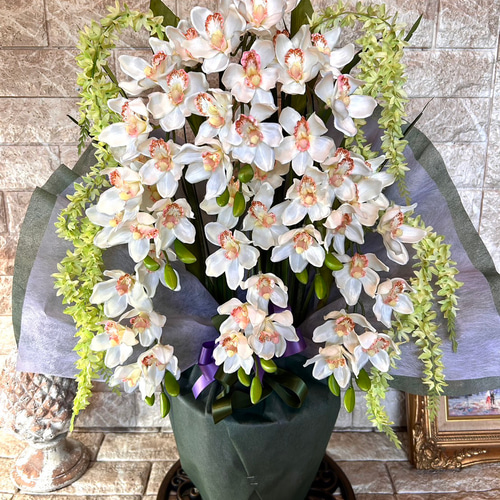 光触媒 人工観葉植物 ウォールグリーン フェイクグリーン 胡蝶蘭