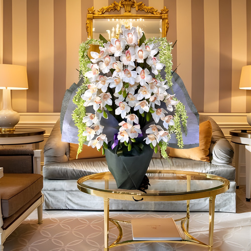 光触媒 人工観葉植物 ウォールグリーン フェイクグリーン 胡蝶蘭