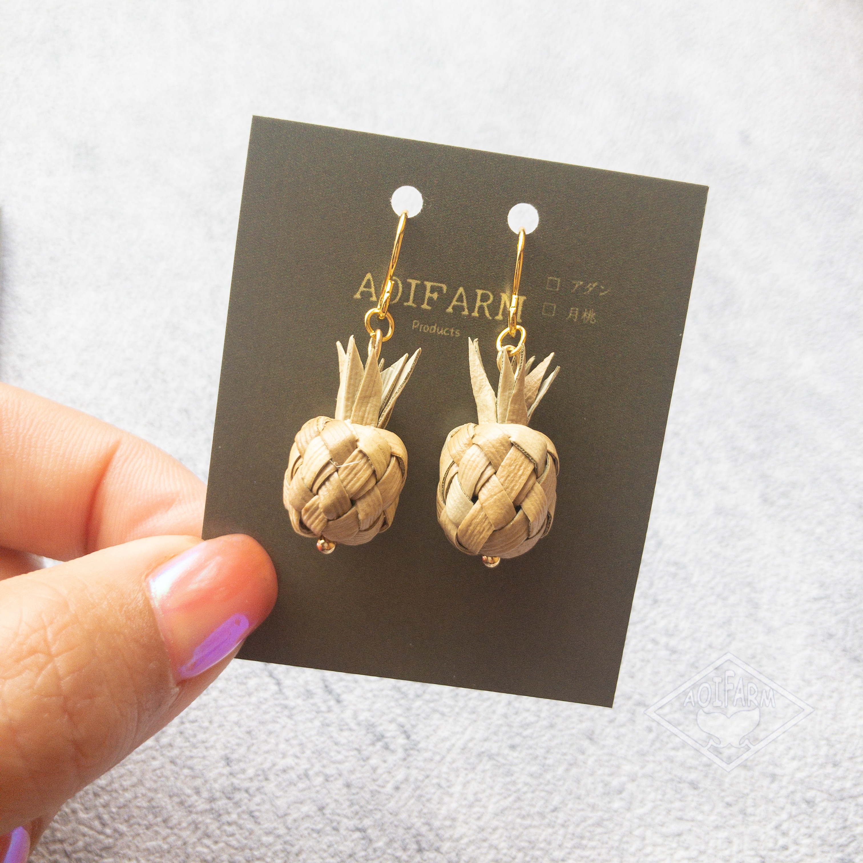 M’s Casa。パイナップルクッキーピアス パイナップルクッキー ピアス - メルカリ