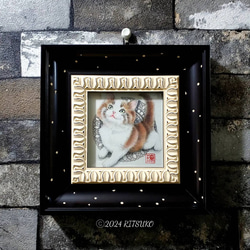 原画 1点もの 額装付き ボールペン画 ボールペンアート 色鉛筆画 日本