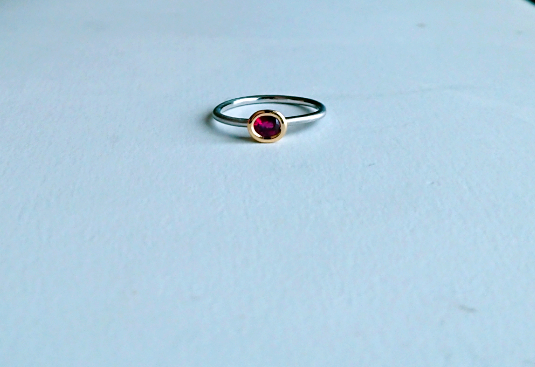 希少② THE レッドなルビー K18 Pt900 リング 《受注制作》