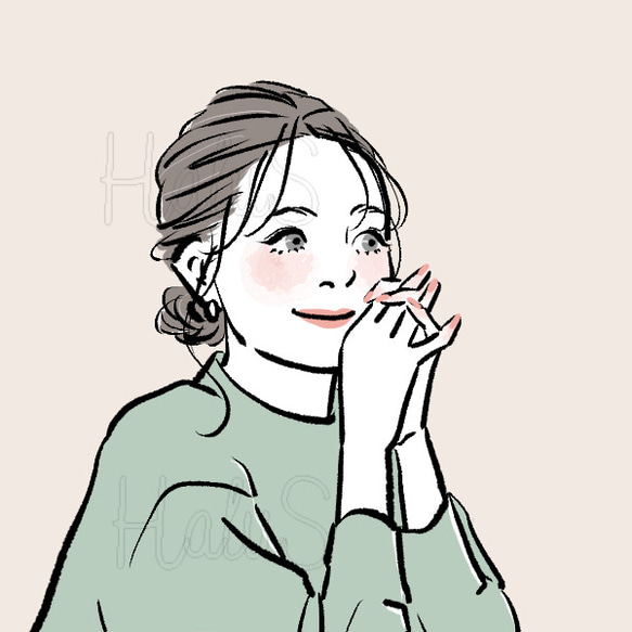 【SNSアイコン】信頼度UP! おしゃれで大人かわいい女の子描きます ーお手元の写真のポーズのままで無くてもOK!ー 人気・おすすめ｜省スペース設計・旅行向けにおすすめ 公式 プライバシー配送 当日出荷対応商品