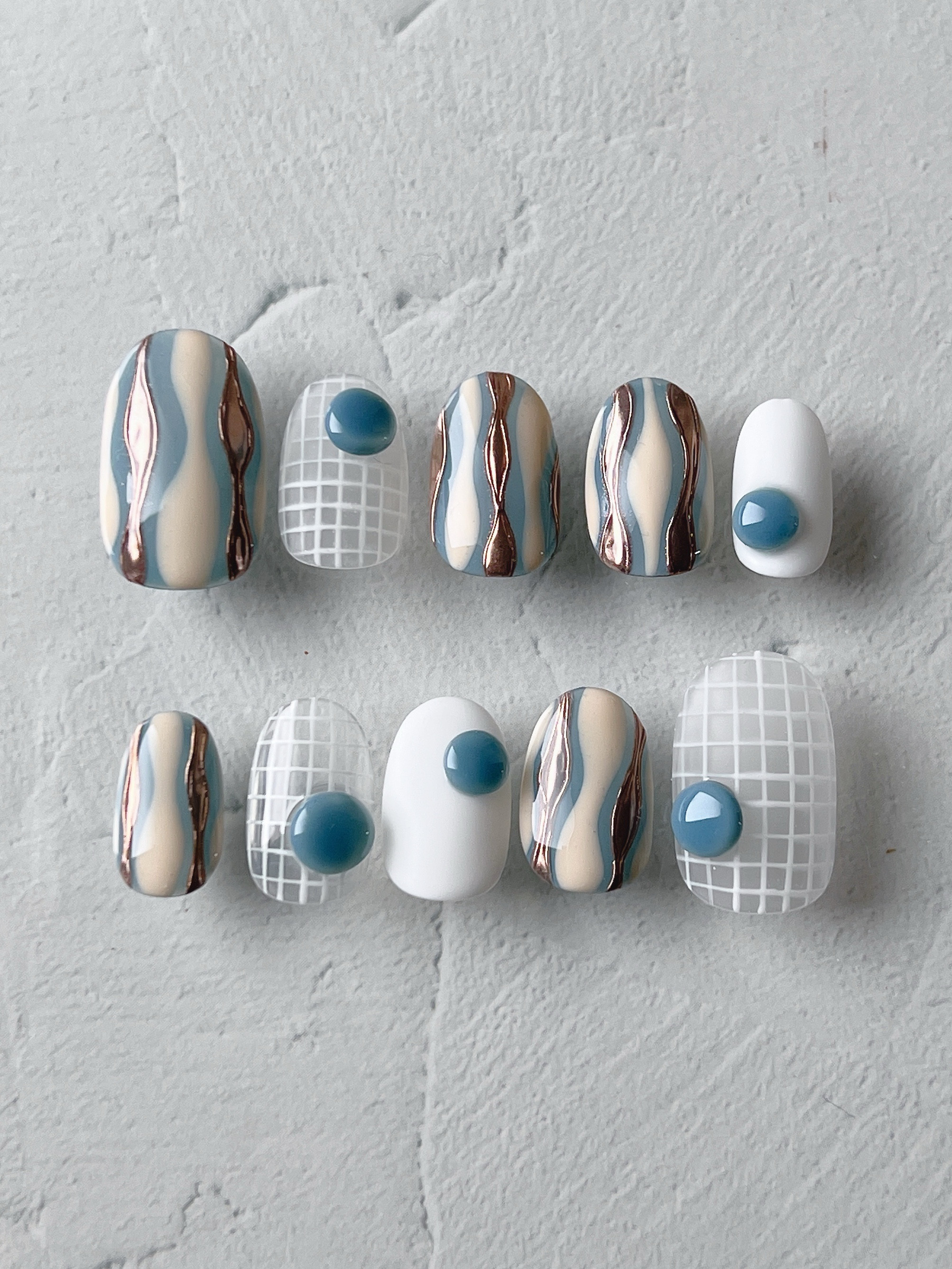 ［35］ネイルチップ うねうねネイル ぷっくり モード 個性派ネイル オーダー 35］ネイルチップ うねうねネイル ぷっくり モード 個性派ネイル