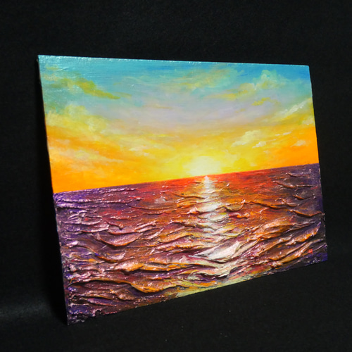 油絵 油彩 油彩画 絵 絵画【朝日に輝く海】 絵画 HR 通販 油絵 油彩 油彩画 絵 絵画【朝日に輝く海】 絵画 HR 通販