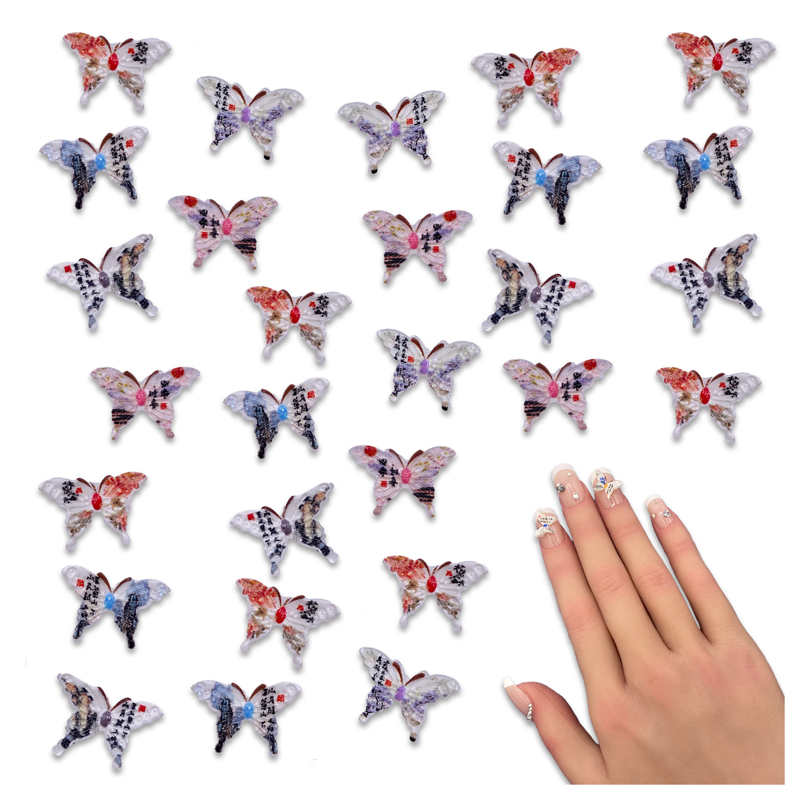 【219種のネイルパーツ】多色 透明ケース付き★ 219種のネイルパーツ】多色 透明ケース付き☆