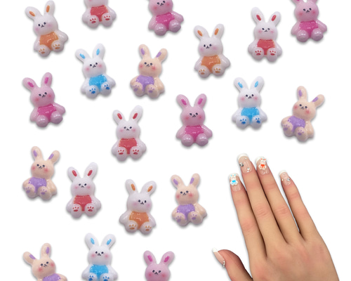 3dネイルパーツ デコパーツ パーツ ネイル ミニチュア うさぎ 6469e1d8e4bdbe366b642874dd4e89