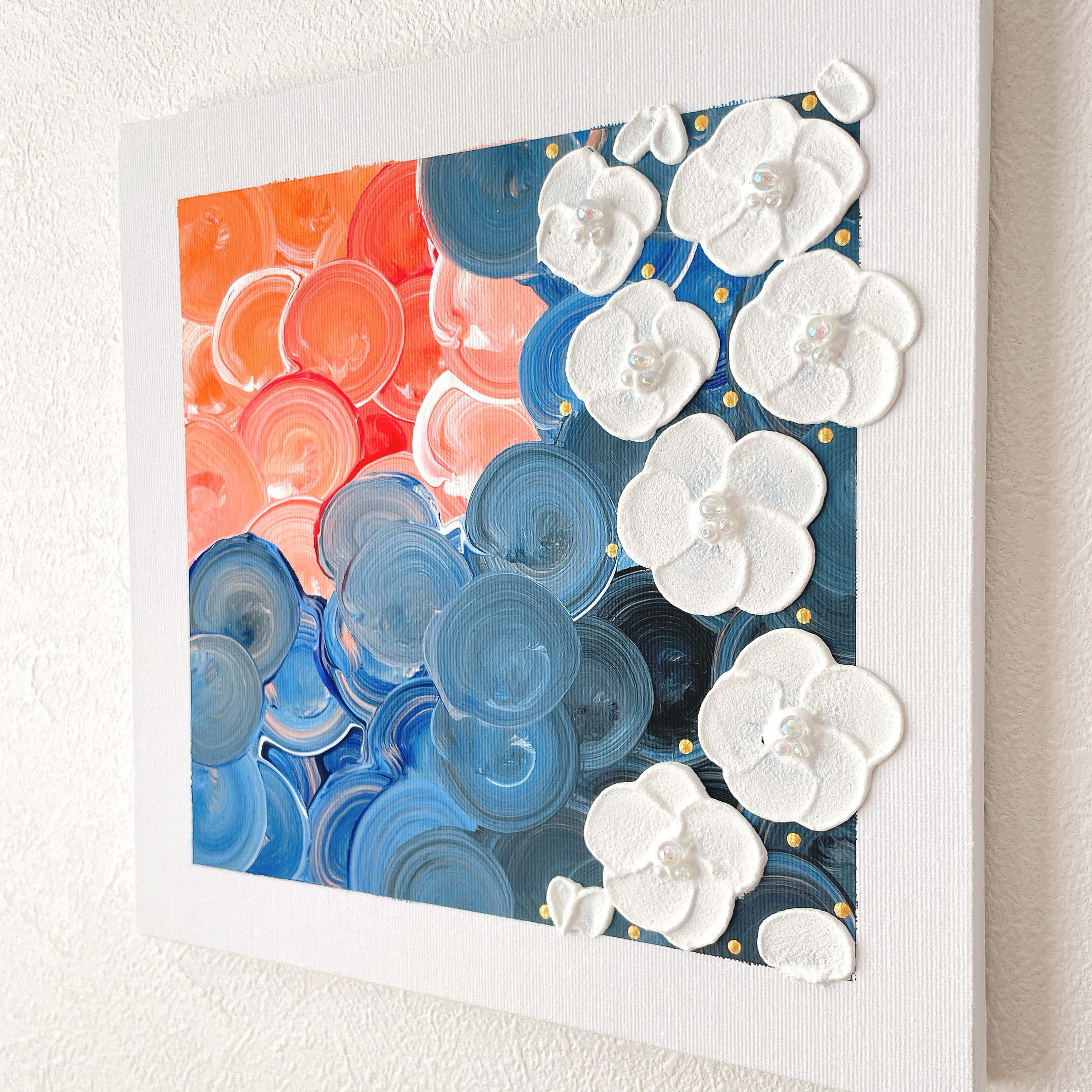 原画/抽象画/モダンアート/現代アート/インテリア/アクリル画 DUSK 海