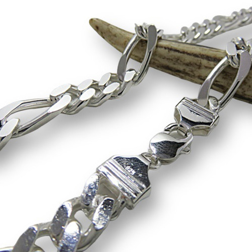 フィガロチェーン 10mm 50cmシルバー925 チェーン ネックレス
