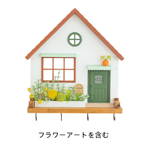 玄関の壁の鍵収納棚、かわいいフランスクローゼットの側面フック