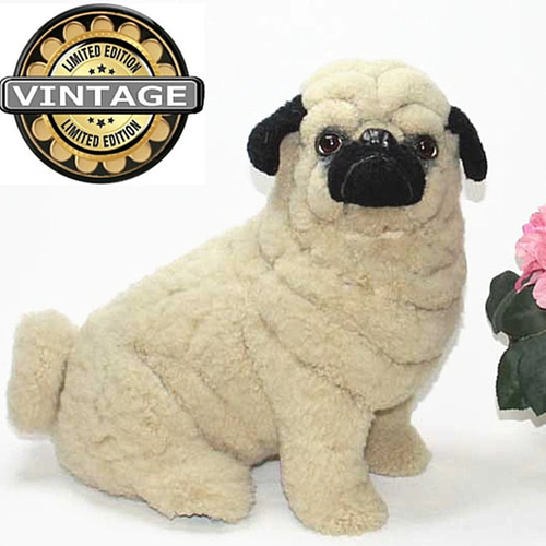 犬　チン　ラビットファー　リアルファー　KOBAYASHIぬいぐるみ　ぬいぐるみ 312GkcrGZpL.jpg_BO30,255,255,