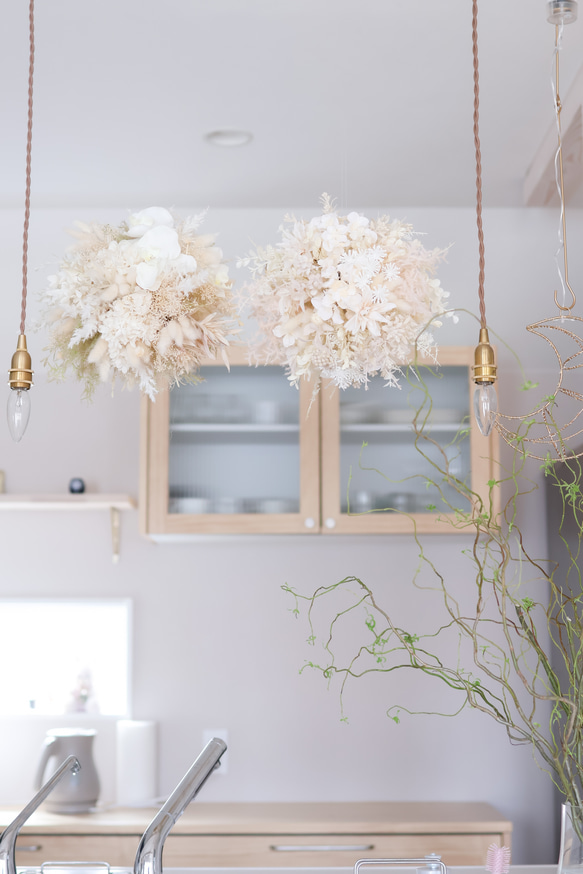 ドライフラワー☆ゆらゆらフライングボール☆セルリア ケイトウ 1点物