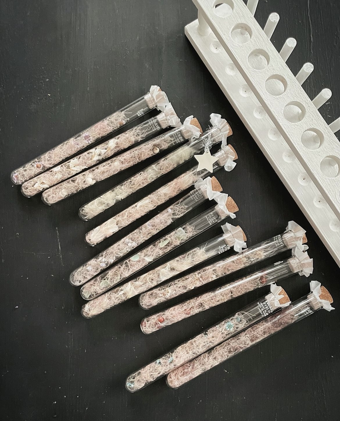 witch's LAB꙳† 試験管コレクション ② ポーション ドライフラワー ガラスボトル 魔法 魔女 実験室