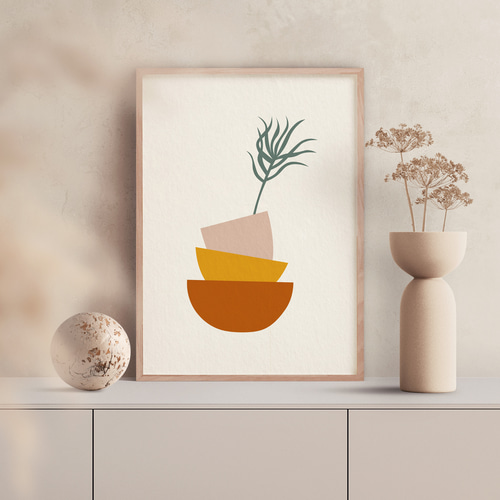 北欧ポスター【 shapes art 】3種類 抽象画ポスターで模様替え