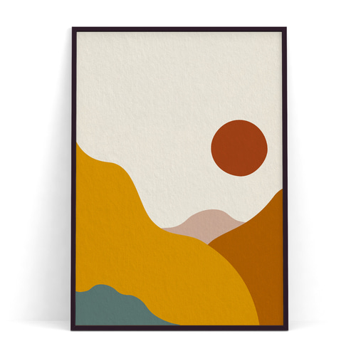 北欧ポスター【 shapes art 】3種類 抽象画ポスターで模様替え