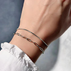 14KGF】つけっぱなしOK！細見え！極細チェーンブレスレット