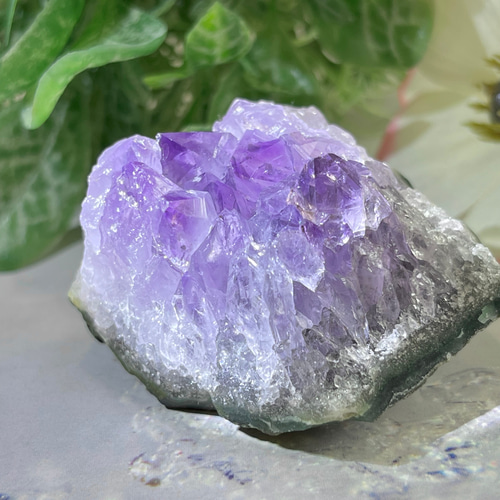愛の守護石♡】レインボー✨ アメジスト 原石 クラスター 愛の守護石