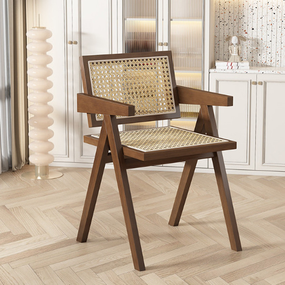 ラタン編みチェア ダイニングチェア 北欧スタイル モダン 椅子 おしゃれ インテリア オシャレ ご了承下さい