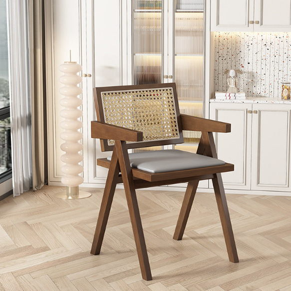 ラタン編みチェア ダイニングチェア 北欧スタイル モダン 椅子 おしゃれ インテリア オシャレ ご了承下さい