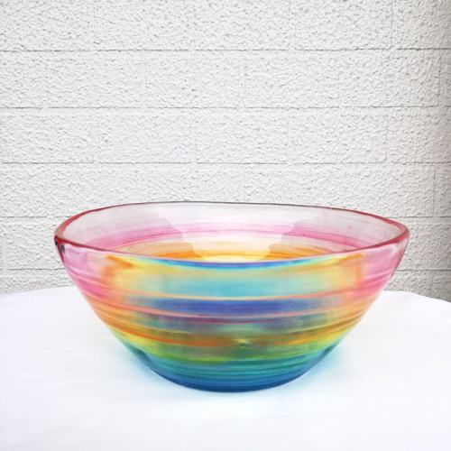 レインボー・虹色のサラダボウル・麺鉢・そうめん鉢 お椀・ボウル・鉢