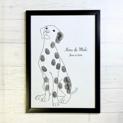 ウェルカムボード 線画 似顔絵 ウェディング ブーケ シンプル 名入れ