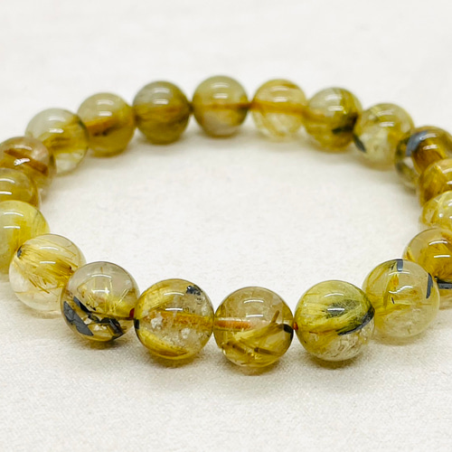 ゴールドルチルクォーツA(内径約16cm) ブレスレット toharu 通販  