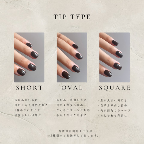 モノトーンモダンニュアンス ネイルチップNo.001 ネイルチップ（つけ爪  