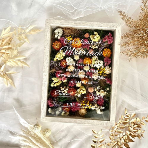 ゲスト参加型結婚証明書 フラワーボックス magnifico その他オーダー
