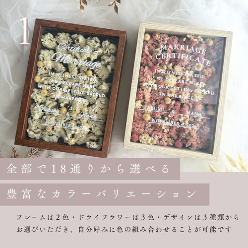 ゲスト参加型結婚証明書 フラワーボックス magnifico その他オーダー