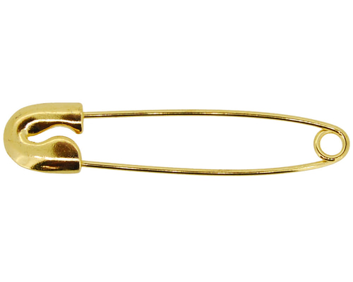 アクセサリパーツ 金具 ブローチピン 安全ピンタイプ 60mm ネジ式